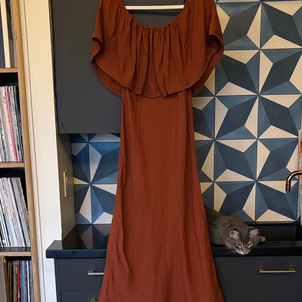 Zara Rust Maxi Dress
